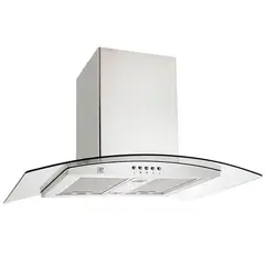 AVERA - Campana Extractora de Isla Acero Vidrio Templado 90 cm-