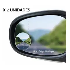 GENERICO - Espejo retrovisor punto ciego muerto 360 grados x 2 unidades