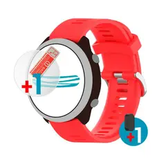 GENERICO - Pulso para Garmin Vivoactive 3 x1 + Protector x1 + Tapa x1.