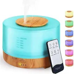 VARIOUS - Difusor Humidificador De Aromas Grande 500ml Tipo Madera Con Control
