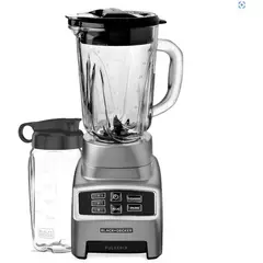 BLACK+DECKER - Licuadora pulverix, silver, 6 cuchillas, aut. 700 w, + vaso personal