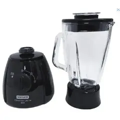 SAMURAI - Licuadora optimix ultra, vaso 1,7 litros, 2velocidades, 500 w. negra