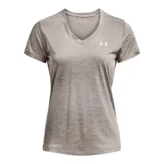 UNDER ARMOUR - Camiseta Tech Ssv Mujer-Gris