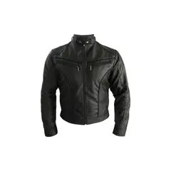 SYK - Chaqueta para hombre hecha en cuero sintético