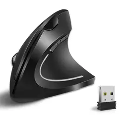 ONE PIXEL - Mouse Vertical Inalámbrico Ergonómico Alta Precisión Negro
