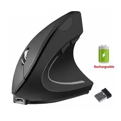 ONE PIXEL - Mouse Vertical Inalámbrico Recargable Ergonómico Negro