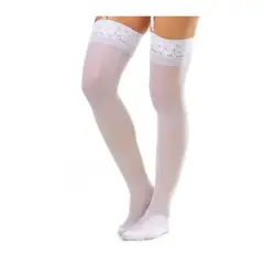 GENERICO - Medias veladas para liguero keiby Blanco L- Xl