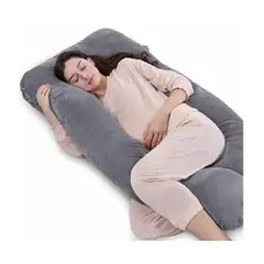 MUNDO BEBE - Almohada bebe gris cojín materno multiusos