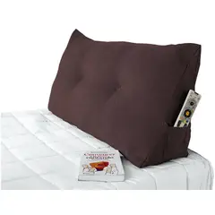 ESTILO RELAX - Cojín TV - Cojín de Lectura - Cama Doble - Marrón