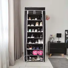 INDUHOGAR - Zapatera con forro organizador de zapatos para 27 pares