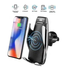 GENERICO - Cargador Inalambrico Soporte De Carro Para Smartphone Sensor Wireless