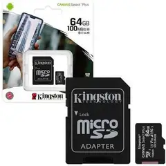 KINGSTON - Memoria Micro SD Canvas Select Plus 64GB