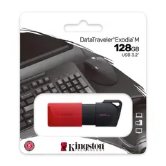 KINGSTON - Memoria USB DataTraveler Exodia M Retractil 128GB