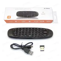 ZHOPI CO - Teclado Inalambrico Recargable Control Remoto Air Mouse Para Pc - Tv