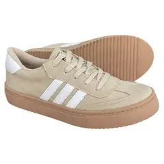 XIAN SHOES - Bolichero cordones carnaza beige UNISEX V4