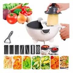 ZHOPI CO - Picador Rallador 9 En 1 Escurridor De Verduras