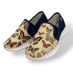 XIAN SHOES - Ultraliviano mariposas azules MUJER