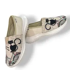 XIAN SHOES - Ultralivianos gatos beige MUJER