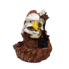 DAYOSHOP - Cenicero Calavera Jefe Indio Aguila Decoración