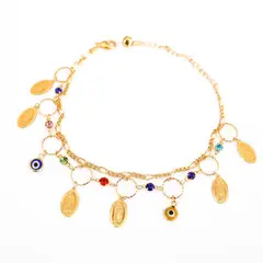 DAYOSHOP - Pulsera Tobillera Virgen Protección Estuche_.