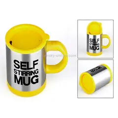 DAYOSHOP - Vaso Taza Pocillo Batidor Mezclador Eléctrico Mug Cafepilas