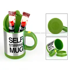 DAYOSHOP - Vaso Taza Pocillo Batidor Mezclador Eléctrico Mug Cafepilas