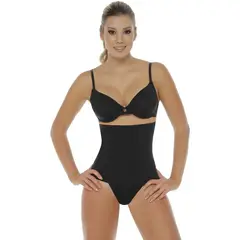 BODY PERFECT - Fajas mujer cinturilla carioca body line control 8033 - negro