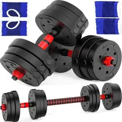 GENERICO - Kit mancuernas pesas 20kg 40lb antideslizante termoforradas