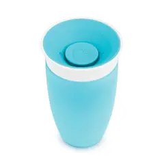 MUNCHKIN - Vaso Antiderrame Azul de 10 Oz 360° Miracle Cup -