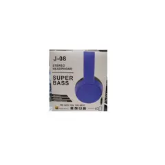 GENERICO - Audifonos diadema j-08 super bass azul pc-celular