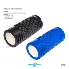 SPORT FITNESS - RODILLO DE ESPUMA GRABADO PROFUNDO