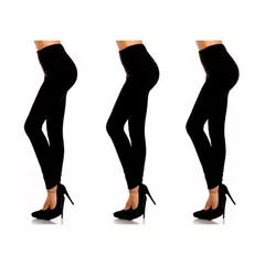 SYK - Leggings pantalon termico combo x 3 negro.
