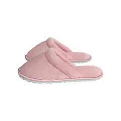 EMAAR HOMEWEAR - Pantuflas babuchas dama borde sateen rosa.