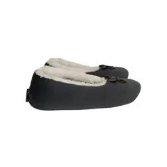 EMAAR HOMEWEAR - Pantuflas babuchas dama tipo baleta gris oscuro