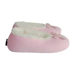 EMAAR HOMEWEAR - Pantuflas babuchas dama tipo baleta rosa.