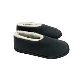 EMAAR HOMEWEAR - Pantuflas babuchas tipo zapato caballero gris oscuro