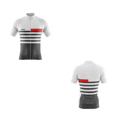 ARMAZI SPORT - JERSEY CICLISMO RUTA MTB BIKE CYCLING BLANCO LINEAS NEGRO.
