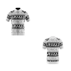 ARMAZI SPORT - JERSEY CICLISMO RUTA MTB BIKE CYCLING BLANCO-NEGRO.