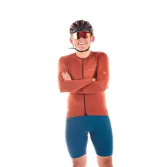 ARMAZI SPORT - JERSEY CICLISMO ARMAZI RUTA MTB BIKE CYCLING MANGA LARGA OCRE.