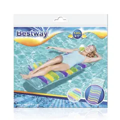 BESTWAY - Flotador Piscina Colchòn Multicolor 43124 1.85 M