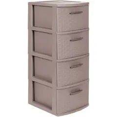 PLASTICOS MQ - Cajonero Organizador 4 Niveles Mueble Mq