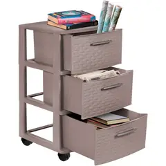 PLASTICOS MQ - Cajonero Organizador 3 Niveles Mueble Mq