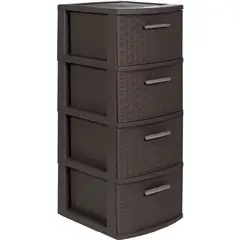 PLASTICOS MQ - Cajonero Organizador 4 Niveles Mueble Mq