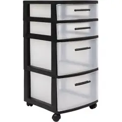 PLASTICOS MQ - Cajonero Gavetero Modular Eclypse 4 Niveles Marca Mq