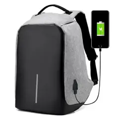 ONE PIXEL - Maleta Antirrobo Impermeable Con Cable USB Gris