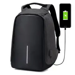 ONE PIXEL - Maleta Antirrobo Impermeable Con Cable USB Negra