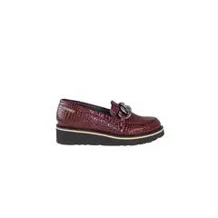 SANTORINI - Zapato casual mujer malbe vinotinto