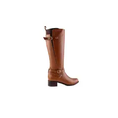 SANTORINI - Bota mujer media dinora miel