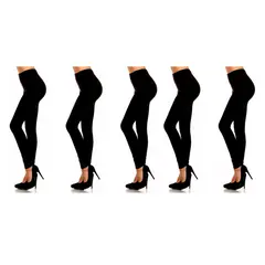 SYK - Leggings pantalon termico combo x 5 negros.