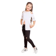 MARKETING PERSONAL - Jeans Niña Negro Mp 40459